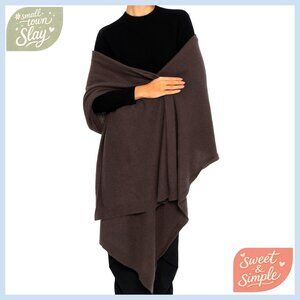 Oversized Cashmere Wool Pashmina Shawl Wrap Ultra Soft Stole Classic Elegant